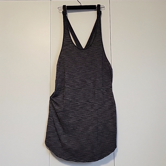 Lululemon Water: Salty Swim Dress Size 6 Heathered Black - Picture 2 of 4